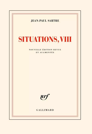 Situations - Jean-Paul Sartre - GALLIMARD