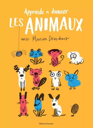 Un livre d'activités artistiques - Apprends à dessiner les animaux avec Marion Deuchars - Marion Deuchars - GALLIMARD JEUNE