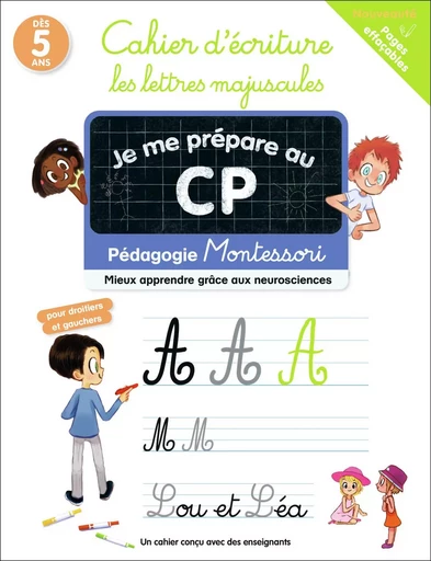 Je me prépare au CP - Cahier d'écriture : les lettres majuscules -  Collectif - PERE CASTOR