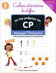 Je me prépare au CP - Cahier d'écriture : les chiffres