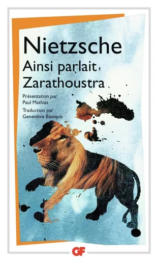 Ainsi parlait Zarathoustra - Friedrich Nietzsche - FLAMMARION