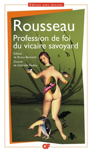 Profession de foi du vicaire savoyard - Jean-Jacques Rousseau - FLAMMARION