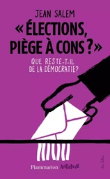 Élections, piège à cons ?