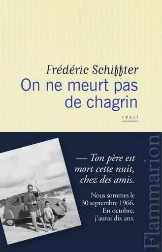 On ne meurt pas de chagrin - Frédéric Schiffter - FLAMMARION