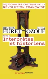 Dictionnaire critique de la Révolution française