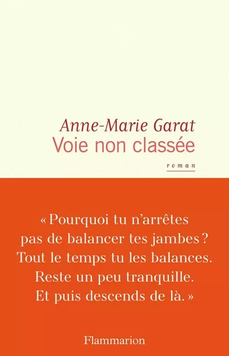 Voie non classée - Anne-Marie Garat - FLAMMARION