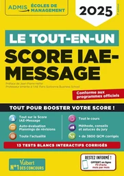 Le tout-en-un Score IAE-MESSAGE - 13 tests blancs - Fil d'actu offert