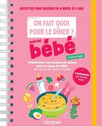 On fait quoi pour le dîner ? Spécial recettes bébé et DME