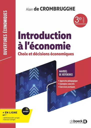 Introduction à l’économie - Alain de Crombrugghe - DE BOECK SUP