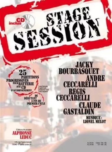 JACKY BOURBASQUET-PICHARD :  STAGE SESSION  RECUEIL + CD -  JACKY BOURBASQUET-PI - ALPHONSE LEDUC