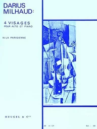 DARIUS MILHAUD : QUATRE VISAGES OP.238 NO.4 - LA PARISIENNE - ALTO ET PIANO