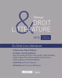 Revue Droit et Littérature N°8-2024