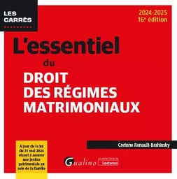 L'essentiel du droit des régimes matrimoniaux