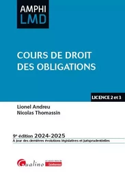 Cours de droit des obligations