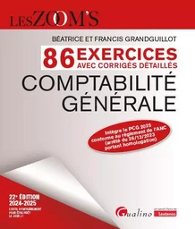 Comptabilité générale - 86 exercices avec corrigés détaillés