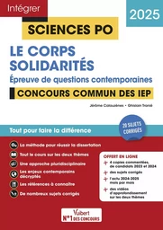 Sciences Po - Questions contemporaines - Le corps + Solidarités - Concours commun des IEP 2025