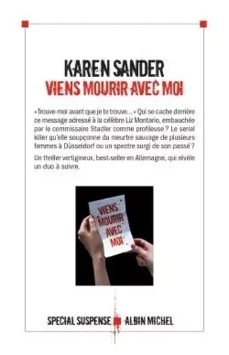 Viens mourir avec moi - Karen Sander - ALBIN MICHEL