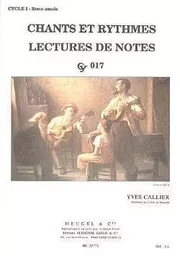 YVES CALLIER : CHANTS ET RYTHMES - CYCLE 1 - 3EME ANNEE