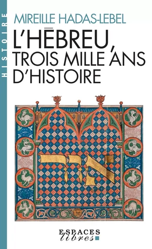 L'Hébreu, trois mille ans d'histoire (Espaces Libres - Histoire) - Mireille Hadas-Lebel - ALBIN MICHEL