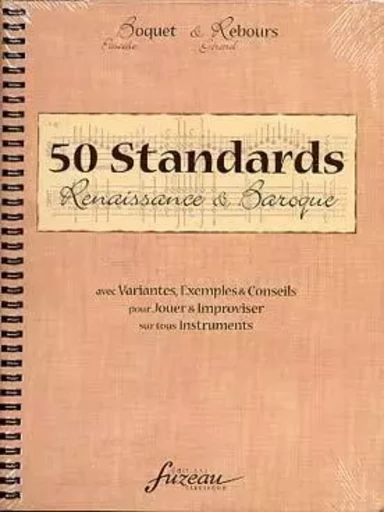 REBOURS GERARD : 50 STANDARDS RENAISSANCE & BAROQUE (VERSION FRANCAISE) - FACSIMILE -  REBOURS GERARD - 2MC