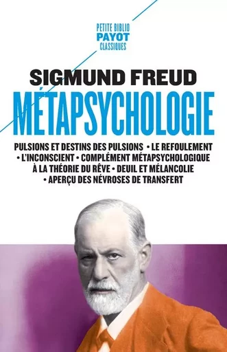 Métapsychologie - Sigmund Freud - PAYOT