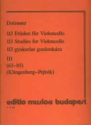 FRIEDRICH DOTZAUER : 113 ETUDEN - VOLUME 3 - VIOLONCELLE