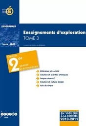 Enseignements d'exploration - classe de seconde générale et technologique