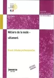 Métiers de la mode, vêtement - brevet d'études professionnelles