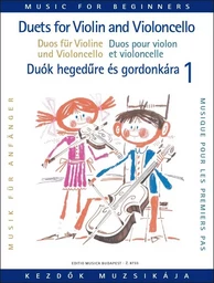 ARPAD PEJTSIK :  DUETS FOR VIOLIN AND VIOLONCELLO FOR BEGINNERS 1