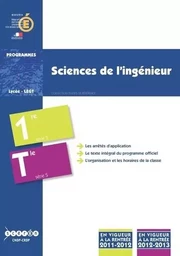 Sciences de l'ingénieur - classe de première et classe terminale de la série S