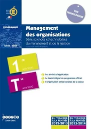 Management des organisations - série sciences et technologies du management et de la gestion