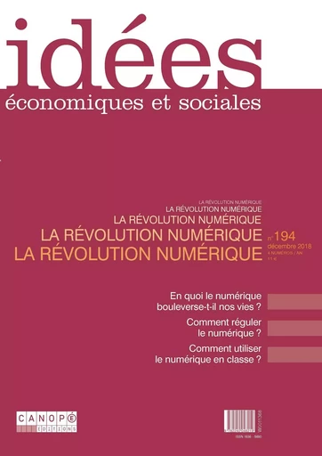 La révolution numérique -  - RESEAU CANOPE