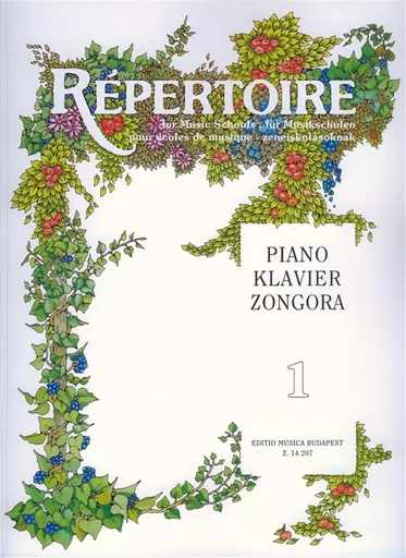 REPERTOIRE POUR ECOLES DE MUSIQUE  PIANO VOLUME 1 - REPERTOIRE FUR MUSIKSCHULEN - KLAVIER I -  JOZSEF SARMAI - EDITIO MUSICA