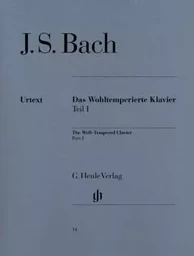 JEAN SEBASTIEN BACH :  LE CLAVIER BIEN TEMPERE VOL. 1 - AVEC DOIGTES - BWV 846-869 - PIANO