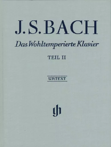 JEAN SEBASTIEN BACH : LE CLAVIER BIEN TEMPERE VOL. 2 - AVEC DOIGTES - BWV 870-893 - COUVERTURE LIN -  BACH JOHANN SEBASTIA - HENLE