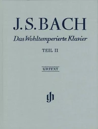 JEAN SEBASTIEN BACH : LE CLAVIER BIEN TEMPERE VOL. 2 - AVEC DOIGTES - BWV 870-893 - COUVERTURE LIN