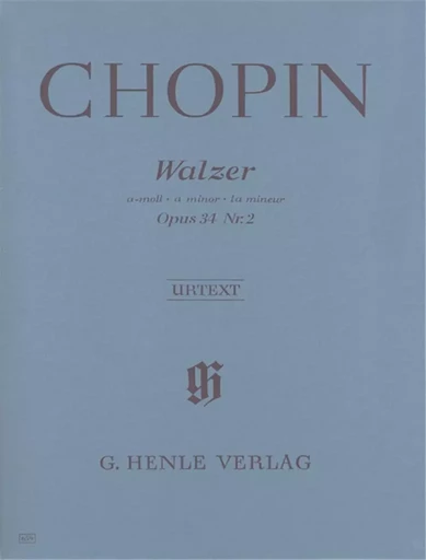 VALSE EN LA MINEUR OP. 34 N  2 -  CHOPIN FREDERIC - HENLE