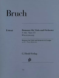 MAX BRUCH :  ROMANCE EN FA MAJEUR OP. 85 POUR ALTO ET ORCHESTRE - ALTO ET PIANO