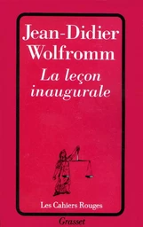 La leçon inaugurale