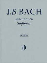 JOHANN SEBASTIAN BACH : INVENTIONS ET SINFONIES - RELIURE LIN -  EDITION REVISE