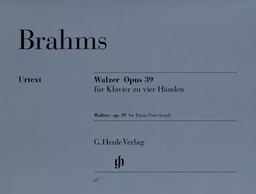 JOHANNES BRAHMS : WALTZES OP.39 - PIANO DUET - VALSES OP. 39 - 4 MAINS - WALTZES OP. 39 - 4 HANDS