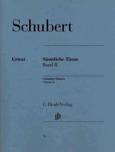 FRANZ SCHUBERT : EDITION INTEGRALE DES DANSES VOL. 2 - AVEC DOIGTES - PIANO -  SCHUBERT FRANZ - HENLE