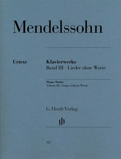 MENDELSSOHN : SONGS WITHOUT WORDS - ROMANCES SANS PAROLES - PIANO -  FELIX MENDELSSOHN BA - HENLE