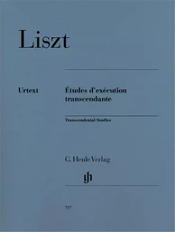 FRANZ LISZT : ETUDES D'EXECUTION TRANSCENDANTE - PIANO -  RECUEIL