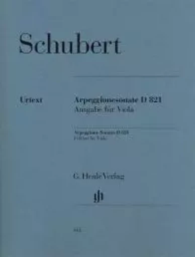 SONATE POUR PIANO ET ARPEGGIONE EN LA MINEUR D 821 (OP. POST.) ALTO ET PIANO -  SCHUBERT FRANZ - HENLE