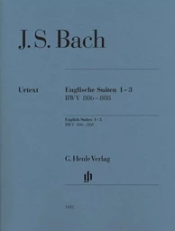 JOHANN SEBASTIAN BACH : SUITES ANGLAISES 1-3, BWV 806-808 - PIANO