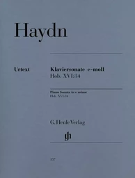 JOSEPH HAYDN : SONATE POUR PIANO EN MI MINEUR HOB. XVI:34