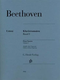 LUDWIG VAN BEETHOVEN : SONATES POUR PIANO, VOLUME 1  EDITION SANS DOIGTES - PIANO -  RECUEIL