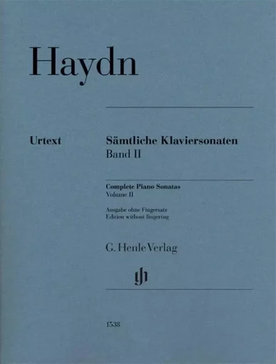 JOSEPH HAYDN : EDITION INTEGRALE DES SONATES POUR PIANO VOLUME 2 -  JOSEPH HAYDN - HENLE