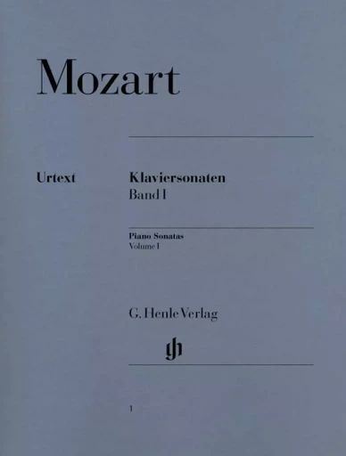 WOLFGANG AMADEUS MOZART : SONATES POUR PIANO, VOLUME 1 -  WOLFGANG AMADEUS MOZ - HENLE